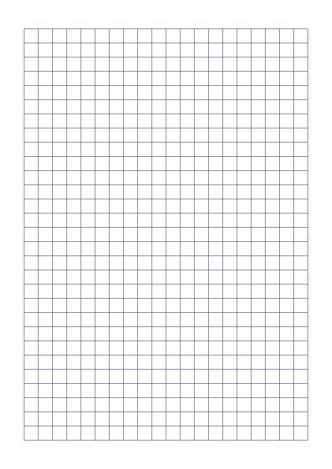 1/2 Inch Square Grid — A3