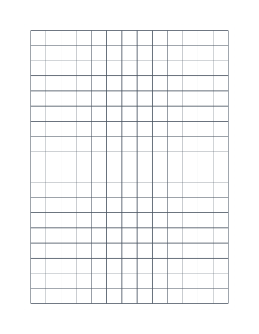 1/2 Inch Square Grid — US Letter