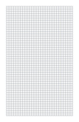 1/4 Inch Square Grid — 11×17 Tabloid
