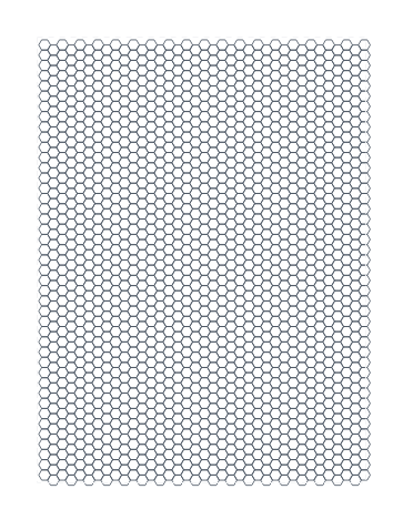 1/4 Inch Hexagon Letter