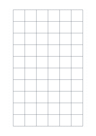 1 Inch Square Grid — A4