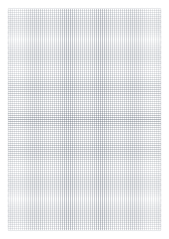 5mm Square Grid — A2