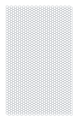 10mm Hexagon — 11×17 Tabloid
